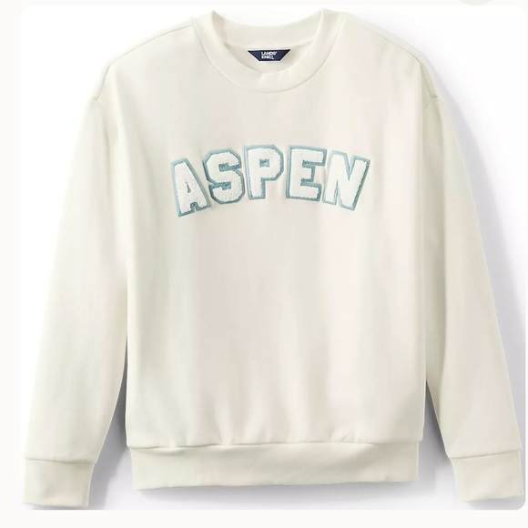 Lands' End Tops - LANDSEND Women Serious Sweats Oversized Crew Neck Sweatshirt with Pockets! 😍